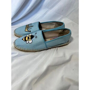 Circus by‎ Sam Edelman Blue Bee and Crown Espadrille Flats Size 8.5M